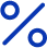 Percentage icon showing tax exemptions and cost advantages in Dubai Mainland Company Formation process.