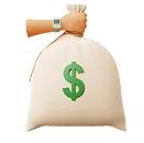 Money bag icon symbolizing affordable business setup in Fujairah Free Zone.