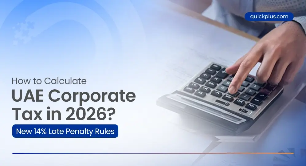 Step-by-step UAE corporate tax calculation guide for 2026 highlighting new late registration and interest penalties